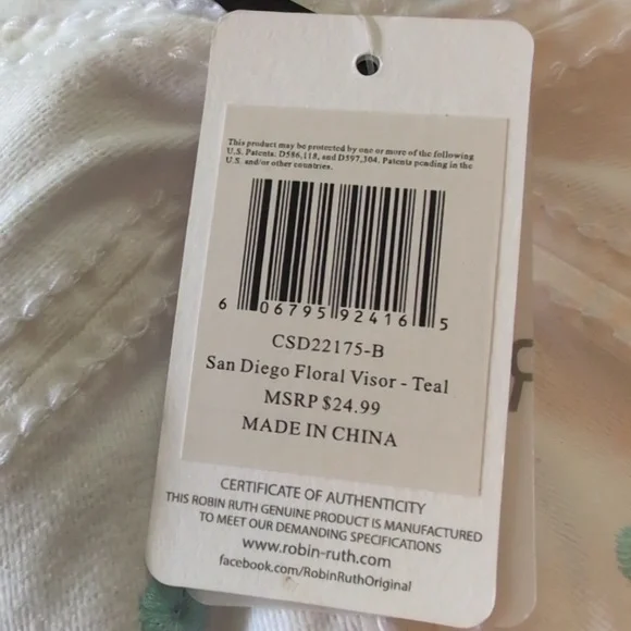 Box#7    Robin Ruth Floral San Diego Cap 🧢 - Picture 5 of 12